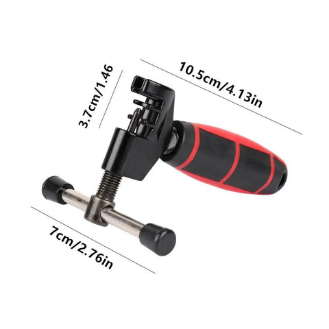 Universal Bike Chain Tool And Breaker For Road And Mountain Bikes, Handy Chain Splitter And Removal Tool, dimensions shown