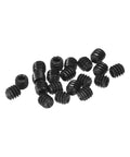 20 Pcs M2x2mm carbon steel hex socket set screws headless cup point grub screws for repairing compact instruments machinery and equipment black finish