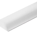 Virgin Natural UHMW Polyethylene Sheet 12 Inch By 24 Inch By 1 Inch Thick, heavy-duty low friction plastic plate close-up view