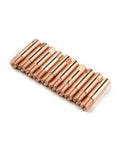 Pro-Grade 0.9mm MIG Welding Nozzles M6 Fit MB-15AK Torch Pack Of 12 Brass Tips With Tube Holder Insert for Outdoor Metalworking and Fabrication