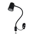 Ultra Bright LED Desk Lamp With Clamp and 24-Inch Flexible Gooseneck Arm, Mountable Task Light For Workbenches, Black