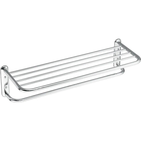 Commercial 18 Inch Towel Bar With Shelf In Chrome Finish Built To Last With Durable Brass Construction Triple Plated Easy Install