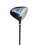 Strata 12 Piece Complete Golf Club Set for Men Right Hand Blue Featuring Lightweight Driver Fairway Wood Hybrid Irons and Putter Designed for Easy Swing Distance Forgiveness and All Around Confidence From Tee To Green showing driver