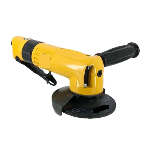 Kickass 4 Inch Pneumatic Angle Grinder Heavy Duty Air Powered Cutting Tool with swappable grinding wheel for metal cutting