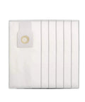 Six Pack Type O Vacuum Dust Replacement Bags For Upright Vacuums That Use Type O Bags Compatible With 53294 50688 50690 Models Easy Install Durable Paper Bags For Clean Hassle Free Suction, showing six white flat bags with circular valve