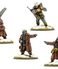 Winter US Army Bolt Action Starter Army Set with 28mm scale miniatures of soldiers in winter gear for tabletop wargaming.