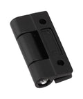 Black Robust Zinc Alloy Adjustable Torque Damping Hinge for Cabinets Doors Windows 360 Degree Rotation Thickened Design 45x35mm FABULETTA