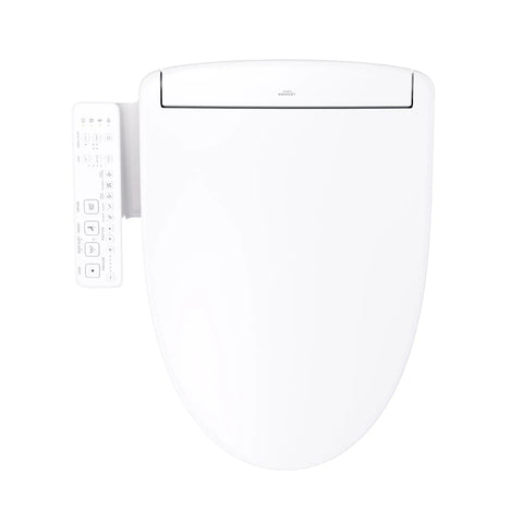 Electronic Bidet Toilet Seat With Instant Warm Water Heating And Buttery Smooth Soft Close Lid Elongated Cotton White Featuring Pulsating Spray Wand Premist Rinse System For A Slick Bathroom Upgrade