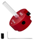 2-Inch PVC Pipe Reamer Kit With 2-Inch Head, Fitting Saver For SCH 40 ABS CPVC Pipes, includes red body, hex key, and screw.