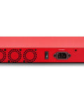 Kickass Rackmount Firewall With Multigig Ethernet And Sdwan Routing For Zero Hassle Network Defense Includes Three Year Comprehensive Security Suite For Midsize Office Setups back view with ventilation and power connection.