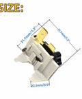 Dimensions of 3 Pin PTC Starter Relay And Overload Kit For Refrigerator Compressors 4.7 Ohm 110V