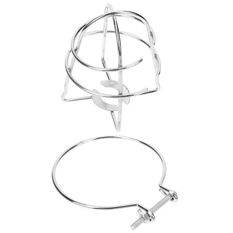 No Fuss Setup Fire Sprinkler Head Protector Cage Cover Clamps Fast Without Any Tools showing sturdy steel cage and clamp for safety.