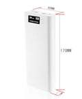 Totally Legit Battery Pack Enclosure With Dual USB Charging Ports For Fast Charge Power Bank Shell And Badass DIY Electronics Case For Weekend Adventures, white, 22x80x170mm.