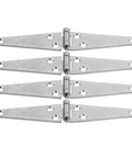 4 Pack Beefy Heavy Duty Gate Hinges For Wooden Fence, 100mm Galvanized Iron Durable Hinges With Lightweight ABS Material, Built To Last