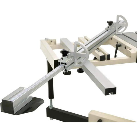 Heavy Duty 10 Inch 5 HP Sliding Table Saw With 220V Single Phase Motor Built Like A Tank And Wide Extension Wings For Straight Clean Cuts Every Single Time Good As Gold