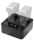 Compact Dual Port 72W Fast Charger Hub For Mini Drone Batteries With LCD Screen App Control And USB C Output Charges Two Batteries At Once