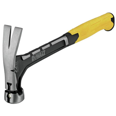 Heavy Duty 22 Oz Framing Hammer With 1-Piece Steel Construction, Yellow and Black Finish, Model DWHT51064