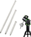 Stainless Steel Telescope Counterweight Bar For Equatorial Mount Balance Rod 314mm M16 Fit Compatible with equatorial mount.