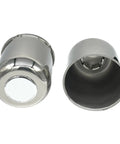 Four Pack 4.25 Inch Center Caps Push Through For Trailer Truck RV Wheel Rims Chrome Stainless Steel Center Bore Anti Rust Waterproof Durable Caps For Heavy Duty Long Lasting Performance