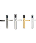 No Sweat Smart Keyless Front Door Handle With Polished Brass Finish And Smartphone App Control For Zero Stress Home Security including multiple color options.