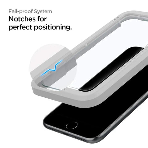 GlasTR AlignMaster Tempered Glass Screen Protector for iPhone SE 3 2022, iPhone SE 2 2020, iPhone 8 and iPhone 7 auto alignment kit