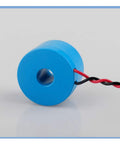 Two Piece Set DL CT08 CL5 20A 10mA Current Transformer 2000 1 0 To 120A Micro CT Sensor showing blue circular component with wires