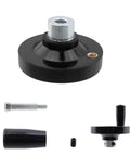 2 Pack Hand Crank Revolving Handle 63x8mm Wheel with M6 Thread for Lathe Machine and Grinder, gum wood grip view.