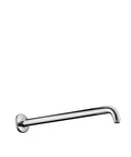 16-Inch Modern Rain Shower Arm In Chrome Finish With Escutcheon Plate, Brass Construction, 1/2-Inch Inlet, Wall Mount Showerhead Compatibility