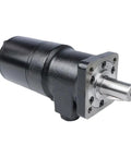 Heavy Duty Hydraulic Motor Replacement For H Series Equipment Part Number 101-1016-009 side view with stainless steel shaft.