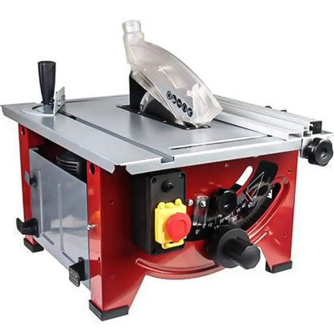 Slick Portable Bench Top Table Saw With Killer 4800 Rpm Motor Cuts Clean Fast For Easy Woodworking Setup with blade and controls