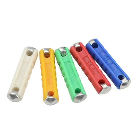 200 Pieces European Classic Car Fuses Plug And Play Auto Blade Set With 5A 8A 10A 16A 25A Color Coded Circuit Protection for various amperage levels.