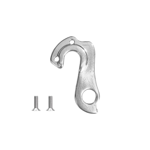 Premium Aluminum Derailleur Hanger 458 Replacement For Mountain And Road Bicycles with screws visible