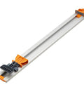 NGX 24 Inch Clamp Edge With T Track For Precise Rip Cuts And Pro Grade Versatile Guide For Circular Saws Routers And Jigsaws White Finish With Durable Aluminum Construction And Easy Mounting, aluminum clamp edge guide