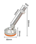 Rock Solid Boss Tier Leveling Screws Featuring Dead Nuts 304 Stainless Steel Swivel Pads with dimensions 80x26mm, adjustable height.