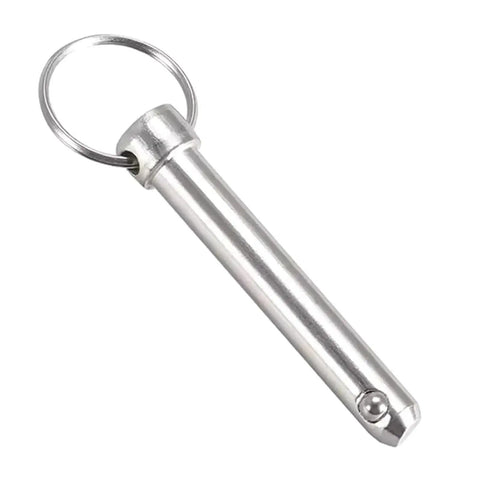Heavy Duty Industrial Locking Pins Carbon Steel Fast Release Ball Detent Set with pull ring for easy use.
