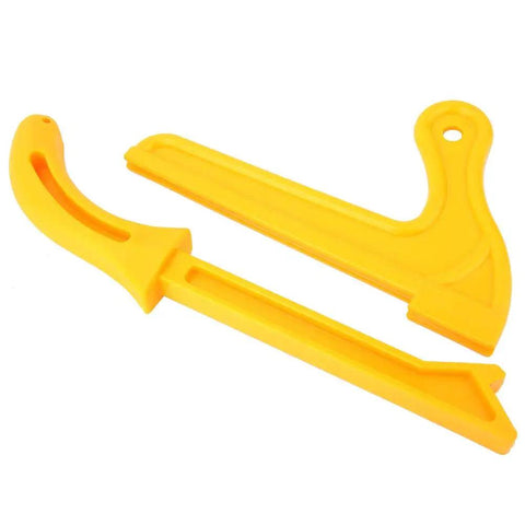Must Have Safety Push Block And Push Stick For Woodworking, Plastic Steady Grip, durable yellow tools for router table and saws