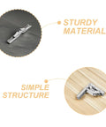 4 Pack Silver Corner Cabinet Hinges With Short Arm And Wide Angle Design For Kitchens And Closets Slick Durable Cold Rolled Steel