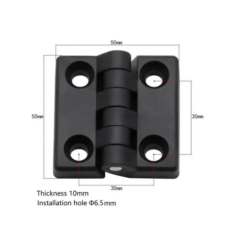 Plastic Butt Hinge Nylon Black Hinges For Cabinet And Wooden Furniture Doors 10 Pack Durable Nylon Construction Easy Install And DIY Projects