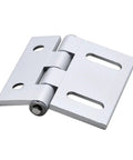 Heavy Duty Aluminum Butterfly Hinge 63 To 78 Mm, 180 To 220 N Load, Symmetrical Waist Hole, For Doors Windows Cabinets And Furniture, Black Anodized Finish, Smooth Operation, Built To Last, silver hinge