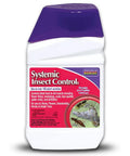Bottle of Systemic Insect Control Concentrate for Outdoor Lawn and Garden, Fast Acting Insecticide, Easy Mix Makes 16 Gallons.