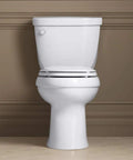Comfort Height Toilet Tank Only 1.6 GPF Ice Grey Cimarron Style Replacement Tank for ADA Tall Toilets, front view