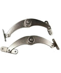 Concealed Rotating Door Hinges 2 Pack Stainless Steel Hydraulic Adjustable Support Hinges For Cabinets Easy Install Heavy Duty