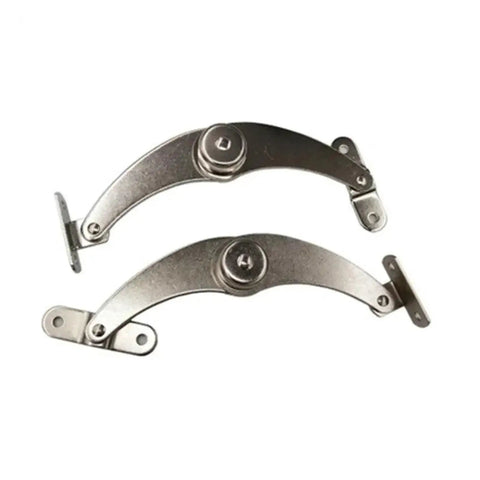 Concealed Rotating Door Hinges 2 Pack Stainless Steel Hydraulic Adjustable Support Hinges For Cabinets Easy Install Heavy Duty