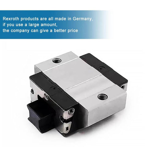 FKS Short Ball Slider Linear Guide Block 1pc with sealed ball bearing, compatible with R166581320 R166581322 R166589320 R166589322