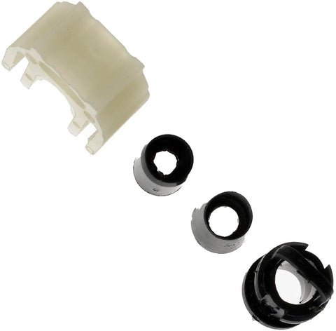 Automatic Transmission Shift Cable Bushing Kit Four Piece Set With Retaining Clamp Straight And Tapered Bushings