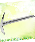 Double Use Garden Hoe And Pickaxe Made From Stainless Steel Lightweight Durable Hand Tool For Planting And Weeding Digging