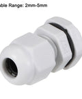 PG7 Cable Gland 2mm To 5mm Waterproof Nylon Joint With Locknut