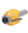 Versatile 2 Inch Shank Architectural Router Bit With Heat Resistant Coating For Cutting Hardwood Softwood Plywood On Woodworking Milling Projects, close-up view of cutter head.