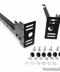 Tough As Nails Steel Bed Frame Extension Bracket Set includes two heavy duty steel extenders and essential hardware for connection.