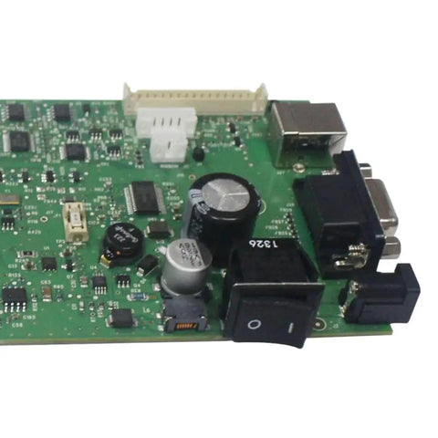 Premium Heavy Duty Motherboard Replacement For Zebra Lp2824 And Tlp2824 Plus Barcode Printers, green circuit board close-up.
